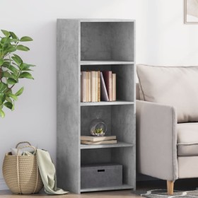 Aparador alto madera de ingeniería gris hormigón 45x41x124 cm de , Aparadores - Ref: Foro24-846393, Precio: 87,99 €, Descuent...