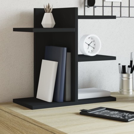 Organizador escritorio madera ingeniería negro 42x21,5x42 cm de , Clasificación y organización - Ref: Foro24-848067, Precio: ...