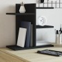 Wooden engineering desktop organizer in black, 42x21.5x42 cm by , Classification and organization - Ref: Foro24-848067, Price...