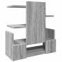 Organizador escritorio madera ingeniería gris 49x20x52,5 cm de , Clasificación y organización - Ref: Foro24-848078, Precio: 4...