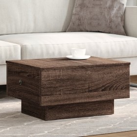 Mesa de centro madera de ingeniería marrón roble 60x45x31 cm de , Mesas de centro - Ref: Foro24-848086, Precio: 76,96 €, Desc...