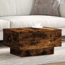 Mesa de centro madera de ingeniería roble ahumado 60x45x31 cm de , Mesas de centro - Ref: Foro24-848084, Precio: 74,83 €, Des...