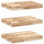 Floating shelves 3 units untreated acacia wood 60x30x4 cm by , Shelves and shelves - Ref: Foro24-3279449, Price: 105,09 €, Di...