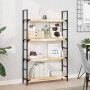 Solid untreated acacia wood floating shelf 80x20x4 cm by , Shelves and shelves - Ref: Foro24-3279423, Price: 37,57 €, Discoun...