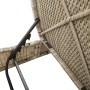 Doppel-Liegestuhl mit hellgrauen synthetischen Rattan-Kissen. von , Liegen - Ref: Foro24-368095, Preis: 328,35 €, Rabatt: %