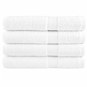 Sauna towels 4 units 100% white cotton 80x200 cm 600 gsm by , Towels - Ref: Foro24-137137, Price: 74,99 €, Discount: %