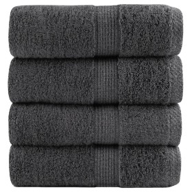 4 units of 100% cotton anthracite gray towels 30x30 cm 600 gsm by , Towels - Ref: Foro24-137149, Price: 12,99 €, Discount: %