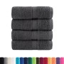 4 units of 100% cotton anthracite gray towels 30x30 cm 600 gsm by , Towels - Ref: Foro24-137149, Price: 12,34 €, Discount: %