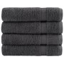 4-pack of anthracite 100% cotton bath towels, 70x140 cm, 600 gsm by , Towels - Ref: Foro24-137161, Price: 48,27 €, Discount: %