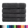 4-pack of anthracite 100% cotton bath towels, 70x140 cm, 600 gsm by , Towels - Ref: Foro24-137161, Price: 48,27 €, Discount: %