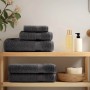 4-pack of anthracite 100% cotton bath towels, 70x140 cm, 600 gsm by , Towels - Ref: Foro24-137161, Price: 48,27 €, Discount: %