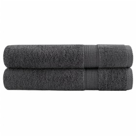 Sauna towels 2 units 100% cotton anthracite 80x200 cm 600 gsm by , Towels - Ref: Foro24-137168, Price: 39,40 €, Discount: %