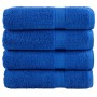 4 blue 100% cotton bath towels 70x140 cm 600 gsm by , Towels - Ref: Foro24-137189, Price: 48,27 €, Discount: %