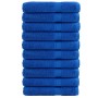 Sauna towels 10 units 100% cotton blue 80x200 cm 600 gsm by , Towels - Ref: Foro24-137196, Price: 175,18 €, Discount: %