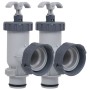 Plunger valves for pool 2 units by vidaXL, Pool and spa maintenance kits - Ref: Foro24-92801, Price: 30,47 €, Discount: %