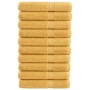 Sauna towels 10 units 100% cotton yellow 80x200 cm 600 gsm by , Towels - Ref: Foro24-137292, Price: 175,18 €, Discount: %