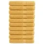 Saunatücher SOLUND 10 Stück Gold 80x200 cm 600 g/m² von , Handtücher - Ref: Foro24-137292, Preis: 179,67 €, Rabatt: %