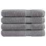 Toallas de sauna 4 uds 100% algodón gris 80x200 cm 600 gsm de , Toallas - Ref: Foro24-137315, Precio: 74,27 €, Descuento: %