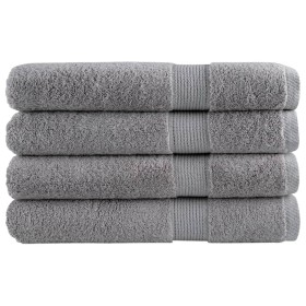 Sauna towels 4 units 100% cotton gray 80x200 cm 600 gsm by , Towels - Ref: Foro24-137315, Price: 74,99 €, Discount: %