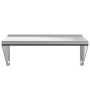 Edelstahl-Wandregal in Silber 75x45x31 cm von , Regale und Regale - Ref: Foro24-30274, Preis: 56,93 €, Rabatt: %