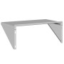 Stainless steel silver wall shelf 75x45x31 cm by , Shelves and shelves - Ref: Foro24-30274, Price: 56,93 €, Discount: %