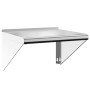 Stainless steel silver wall shelf 50x45x31 cm by , Shelves and shelves - Ref: Foro24-30276, Price: 50,25 €, Discount: %