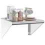 Stainless steel silver wall shelf 50x45x31 cm by , Shelves and shelves - Ref: Foro24-30276, Price: 50,25 €, Discount: %