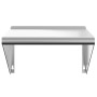 Stainless steel silver wall shelf 50x45x31 cm by , Shelves and shelves - Ref: Foro24-30276, Price: 50,25 €, Discount: %