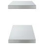 Wall shelves 2 units stainless steel silver 75x23.5x3 cm by , Shelves and shelves - Ref: Foro24-30283, Price: 42,98 €, Discou...