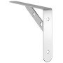 Shelf brackets 4 pcs stainless steel silver 20x2.5x14 cm by , Shelves and shelves - Ref: Foro24-30297, Price: 17,70 €, Discou...