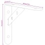 Shelf brackets 4 pcs stainless steel silver 20x2.5x14 cm by , Shelves and shelves - Ref: Foro24-30297, Price: 17,70 €, Discou...