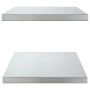 Wall shelves 2 units stainless steel silver 75x40x3 cm by , Shelves and shelves - Ref: Foro24-30281, Price: 57,31 €, Discount: %