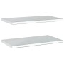 Wall shelves 2 units stainless steel silver 75x40x3 cm by , Shelves and shelves - Ref: Foro24-30281, Price: 57,31 €, Discount: %