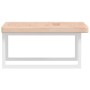 Wall-mounted steel and solid oak wood sink shelf by , bathroom vanities - Ref: Foro24-3302468, Price: 106,23 €, Discount: %