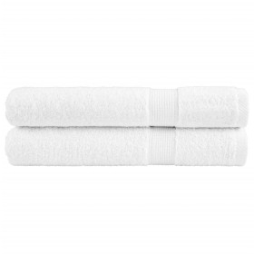 Premium towels 2 units 100% white cotton 100x200 cm 600 gsm by , Towels - Ref: Foro24-137140, Price: 50,55 €, Discount: %