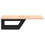 Wall-mounted sink shelf made of steel and solid oak wood by , bathroom vanities - Ref: Foro24-3302539, Price: 60,28 €, Discou...