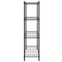 Storage shelf 4 levels black 90x35x137 cm 200 kg by vidaXL, Industrial shelving - Ref: Foro24-324622, Price: 71,99 €, Discoun...