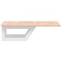 Wall-mounted sink shelf made of steel and solid oak wood by , bathroom vanities - Ref: Foro24-3302558, Price: 57,37 €, Discou...