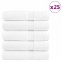 Toallas baño 25 uds 100% algodón blanco 100x150 cm 600 gsm de , Toallas - Ref: Foro24-137135, Precio: 412,51 €, Descuento: %