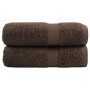 2 units of brown 100% cotton towels 30x30 cm 600 gsm by , Towels - Ref: Foro24-137227, Price: 9,95 €, Discount: %