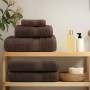 2 units of brown 100% cotton towels 30x30 cm 600 gsm by , Towels - Ref: Foro24-137227, Price: 9,95 €, Discount: %