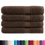 Premium towels 4 units 100% cotton brown 100x200 cm 600 gsm by , Towels - Ref: Foro24-137246, Price: 92,34 €, Discount: %