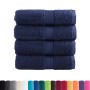 4 navy blue 100% cotton towels 30x30 cm 600 gsm by , Towels - Ref: Foro24-137252, Price: 14,11 €, Discount: %