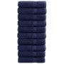 Toallas de mano 10 uds 100% algodón azul marino 50x100cm 600gsm de , Toallas - Ref: Foro24-137259, Precio: 63,74 €, Descuento: %