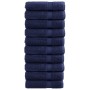 10er-Pack Badetücher aus 100% Baumwolle in Marineblau, 100x150 cm, 600 g/m². von , Handtücher - Ref: Foro24-137265, Preis: 16...