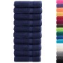 10er-Pack Badetücher aus 100% Baumwolle in Marineblau, 100x150 cm, 600 g/m². von , Handtücher - Ref: Foro24-137265, Preis: 16...