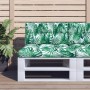 Cushion for pallets, leaf print fabric, 80x40x12 cm by , Cushions for chairs and sofas - Ref: Foro24-360613, Price: 18,15 €, ...