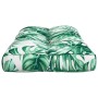 Cushion for pallets, leaf print fabric, 80x40x12 cm by , Cushions for chairs and sofas - Ref: Foro24-360613, Price: 18,15 €, ...