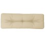 Cojín para sofá de palets de tela beige 120x40x12 cm de , Cojines para sillas y sofás - Ref: Foro24-360626, Precio: 36,99 €, ...