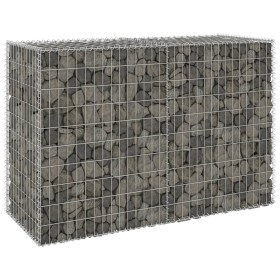 Gabion wall with galvanized steel covers 150x60x100 cm by vidaXL, fence panels - Ref: Foro24-147814, Price: 102,99 €, Discoun...